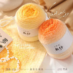 200g Vansen Gradient Wool Yarn for  DIY Knitting & Crochet Scarves Seven Star Blankets | Benang Kait 轻岚渐变长绒羽毛线 七星毯子