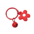 Cute Flower Keychain with Bell | Colorful Charm | Bag Accessory & Gift | Rantai Kunci | Pendant