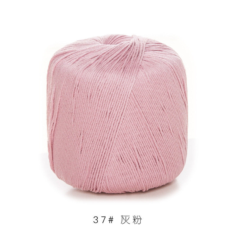 3# Lace Yarn 8ply Mercerized Cotton Crochet Yarn- Fine Yarn | Benang Kait | Crochet Knitting Yarn
