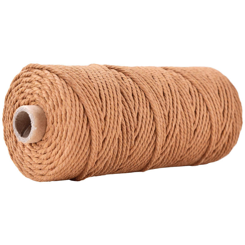 3mm Colorful Cotton Rope 100 meters | DIY Macrame Craft Cord | Thick Twisted String | Cotton Cord Yarn