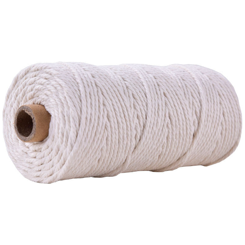 3mm Colorful Cotton Rope 100 meters | DIY Macrame Craft Cord | Thick Twisted String | Cotton Cord Yarn