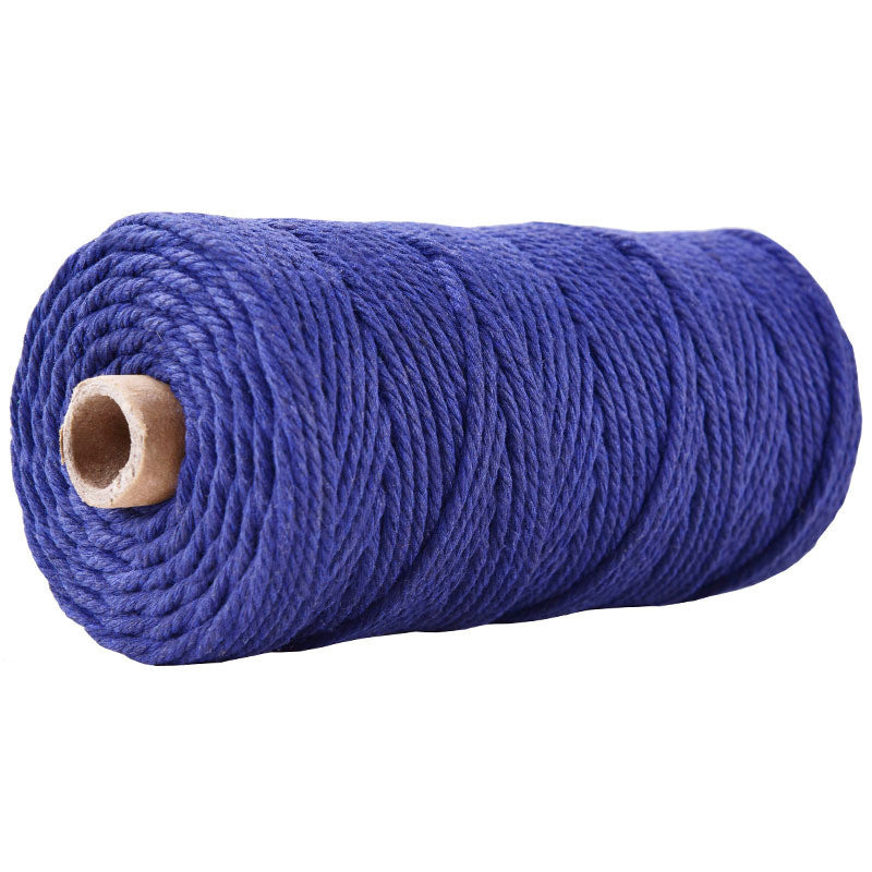 3mm Colorful Cotton Rope 100 meters | DIY Macrame Craft Cord | Thick Twisted String | Cotton Cord Yarn