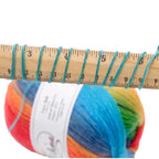 100g- Hand-dyed Wool Yarn | Multicolor Fancy Yarn for DIY Crochet & Knitting | Sweaters, Shawls, Cardigans | Benang Kait