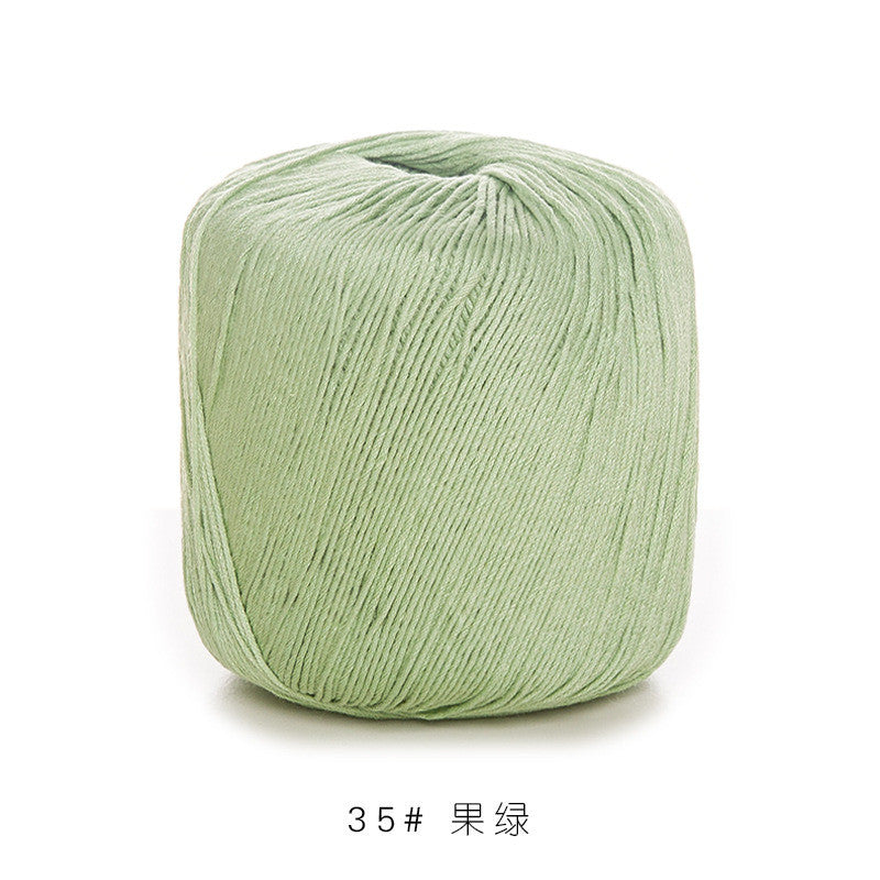 3# Lace Yarn 8ply Mercerized Cotton Crochet Yarn- Fine Yarn | Benang Kait | Crochet Knitting Yarn