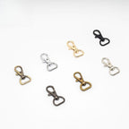 2pcs- Premium Metal Swivel Snap Hook | Flat Fish Mouth Lobster Clasp | Keychain & Bag Connector | DIY Craft Accessories