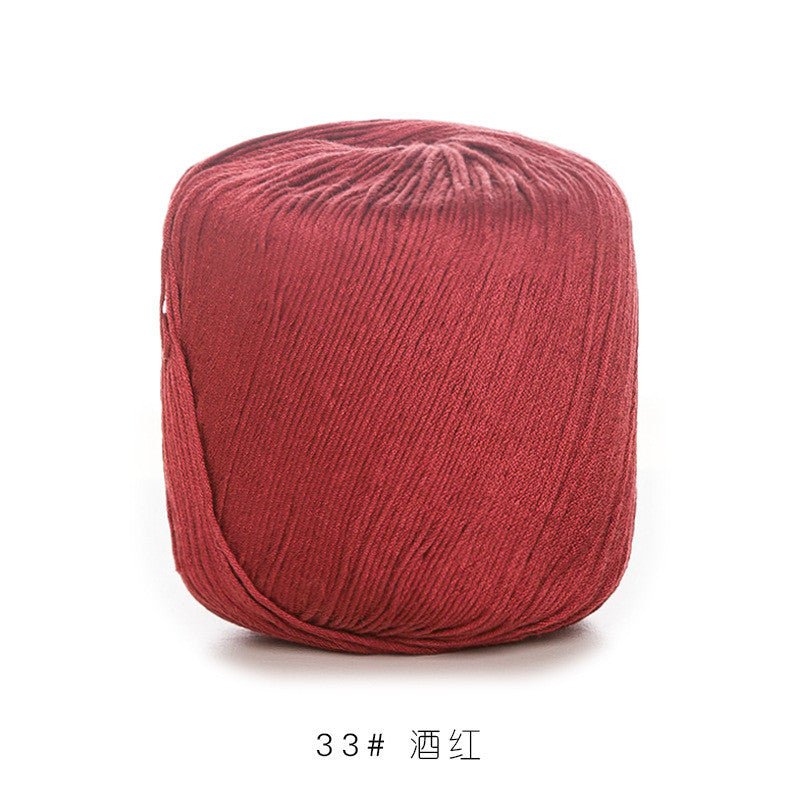 3# Lace Yarn 8ply Mercerized Cotton Crochet Yarn- Fine Yarn | Benang Kait | Crochet Knitting Yarn