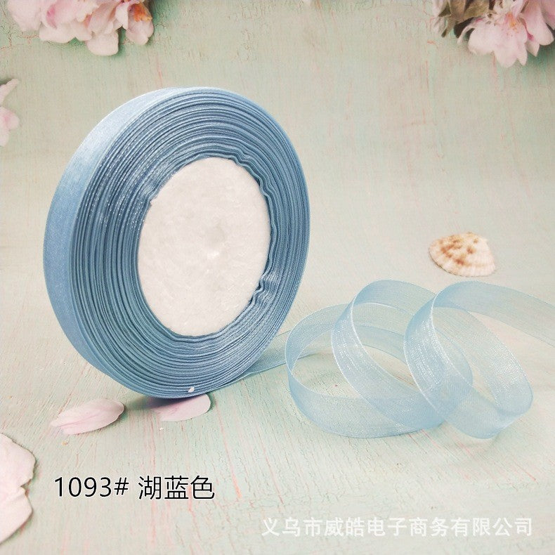 1.5cm Organza Ribbon for Decoration 45m / DIY Crafts / Bag Sewing – Polyester Organza Ribbon