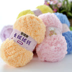 50g- Coral Fleece Yarn | Towel Yarn Soft Skin-Friendly | Benang Kait Crochet Knitting Yarn