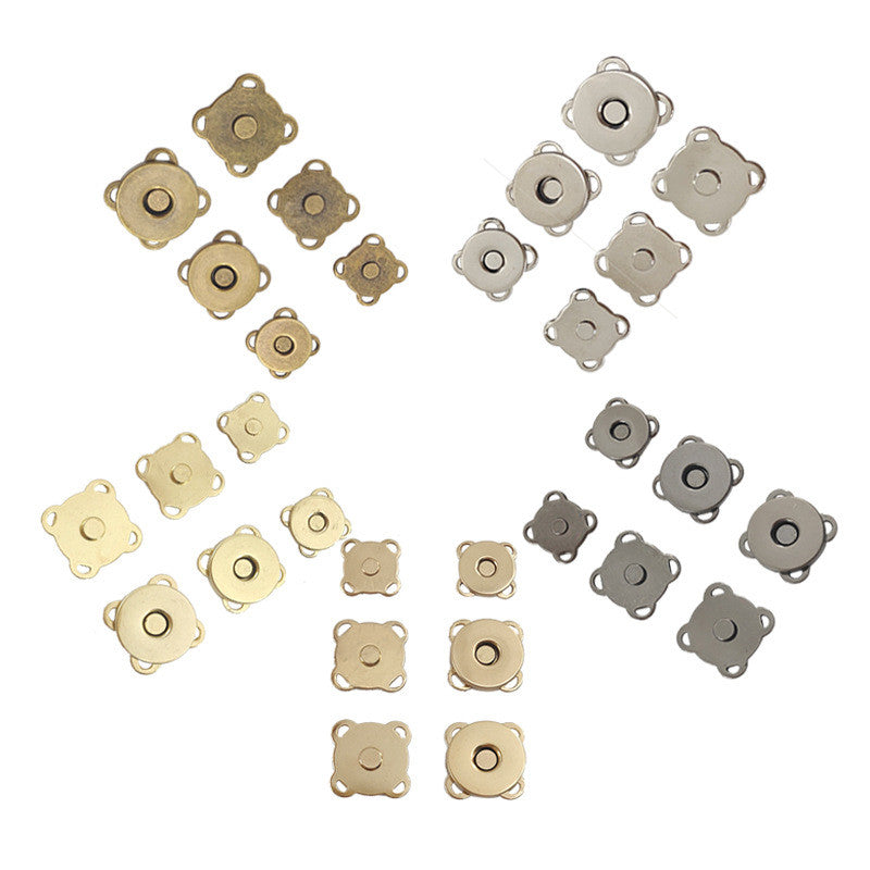 10mm 14mm 18mm Sewing Magnetic Button Clasp 5 Pairs - Closure Fastener Snap Button | Butang Pengapit Gancu Penjerapan