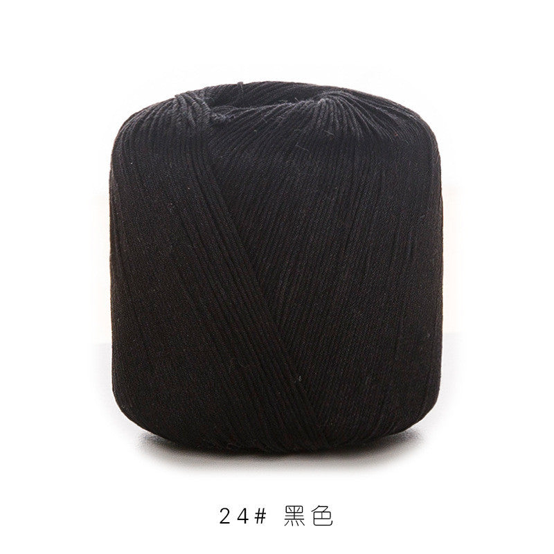 3# Lace Yarn 8ply Mercerized Cotton Crochet Yarn- Fine Yarn | Benang Kait | Crochet Knitting Yarn