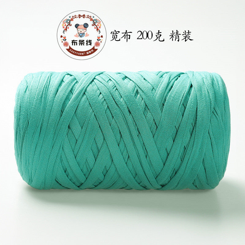 200g Premium T-Shirt Yarn | Flat Yarn | Crochet Knitting Yarn | Benang Kait T Shirt | Elastic Fabric Cloth Yarn