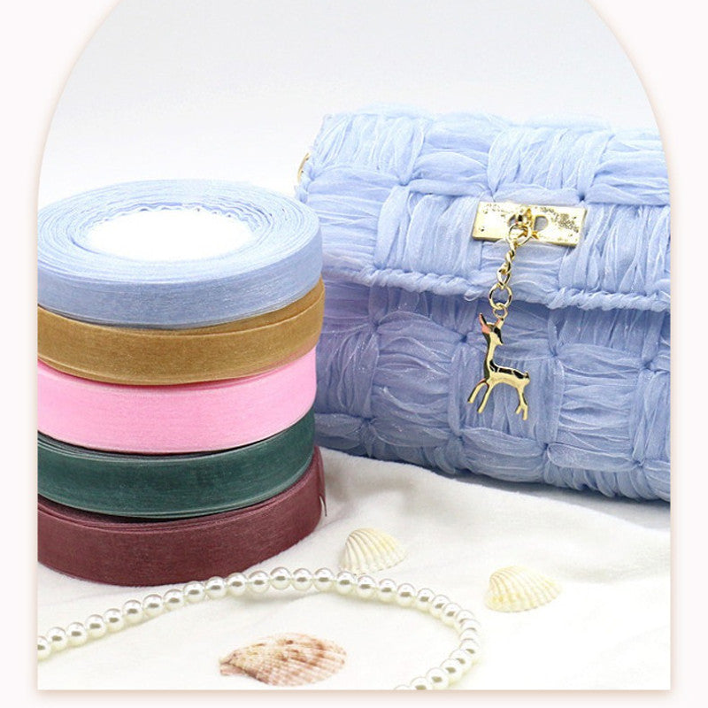 1.5cm Organza Ribbon for Decoration 45m / DIY Crafts / Bag Sewing – Polyester Organza Ribbon