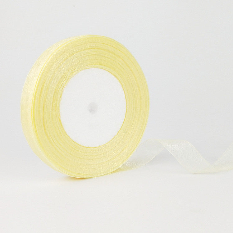 1.5cm Organza Ribbon for Decoration 45m / DIY Crafts / Bag Sewing – Polyester Organza Ribbon