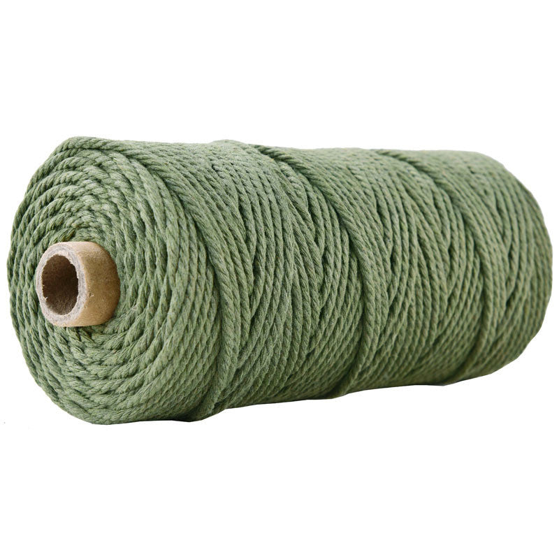 3mm Colorful Cotton Rope 100 meters | DIY Macrame Craft Cord | Thick Twisted String | Cotton Cord Yarn