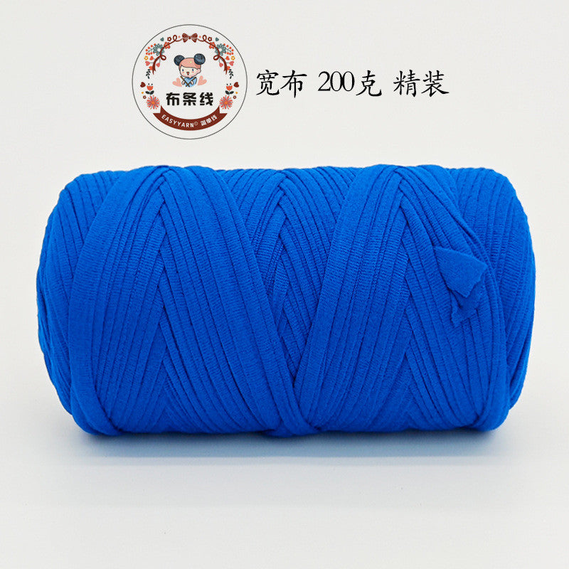 200g Premium T-Shirt Yarn | Flat Yarn | Crochet Knitting Yarn | Benang Kait T Shirt | Elastic Fabric Cloth Yarn