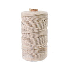 4mm Macrame Cotton Rope 100 meters | DIY Macrame Craft Cord | Thick Twisted String | Cotton Cord Yarn