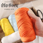 200g Premium T-Shirt Yarn | Flat Yarn | Crochet Knitting Yarn | Benang Kait T Shirt | Elastic Fabric Cloth Yarn