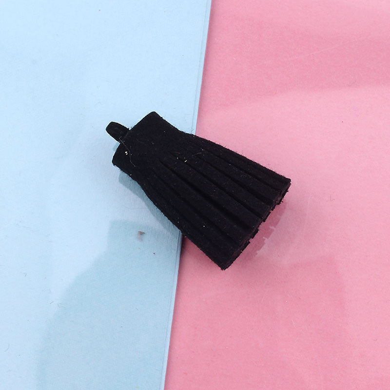 3cm Suede Tassel Charm | Bag Pendant | Double-Sided Microfiber PU Tassel Accessory | Keychain Tassel