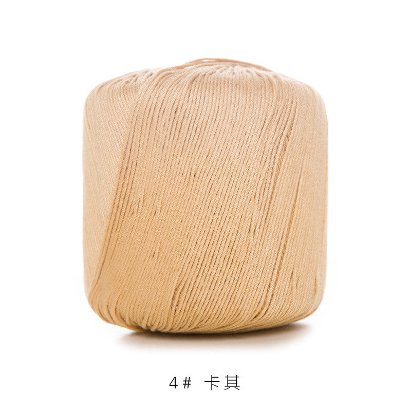 3# Lace Yarn 8ply Mercerized Cotton Crochet Yarn- Fine Yarn | Benang Kait | Crochet Knitting Yarn
