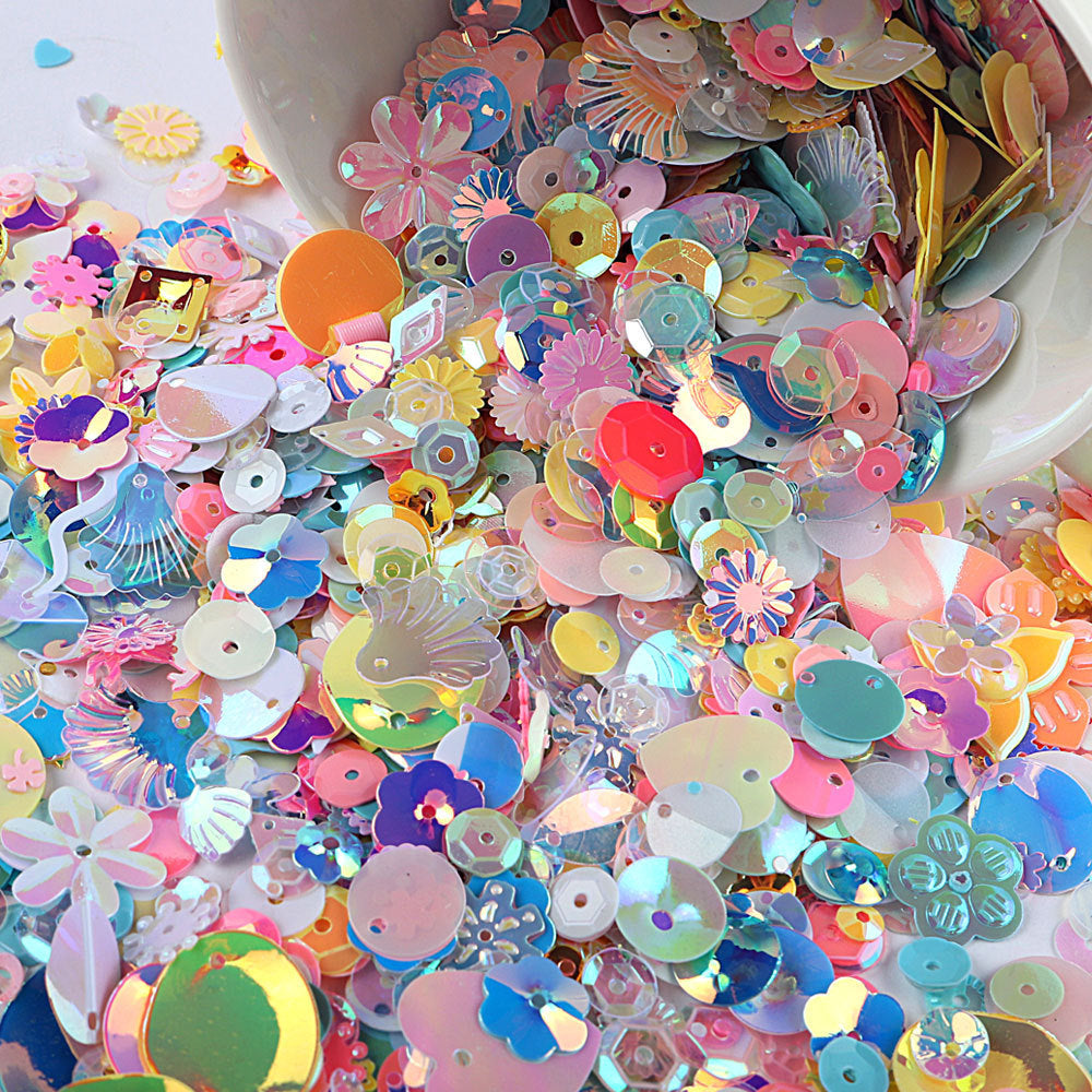 20g- Colorful Sequins for DIY Decoration | Shiny Paillettes | Labuci Bunga | Shiny Sequin | Labuci Manik Baju