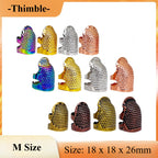 Copper Metal Thimble / Sewing Finger Protector / Adjustable Ring Thimble