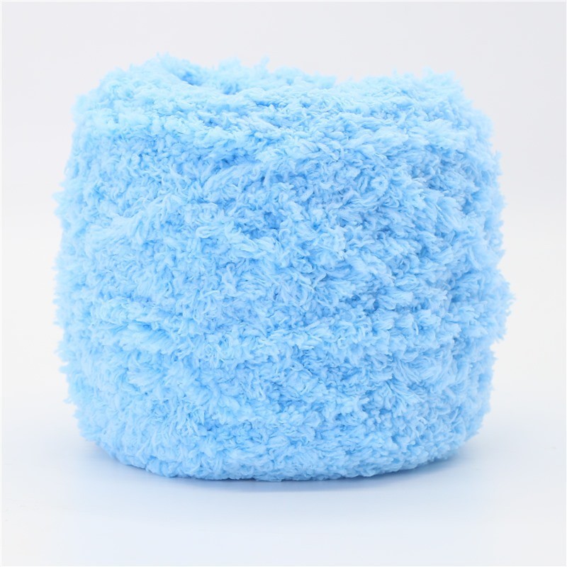100g Coral Fleece Yarn – Towel Yarn | Soft Fluffy Knitting & Crochet Yarn for Scarf | Benang Kait