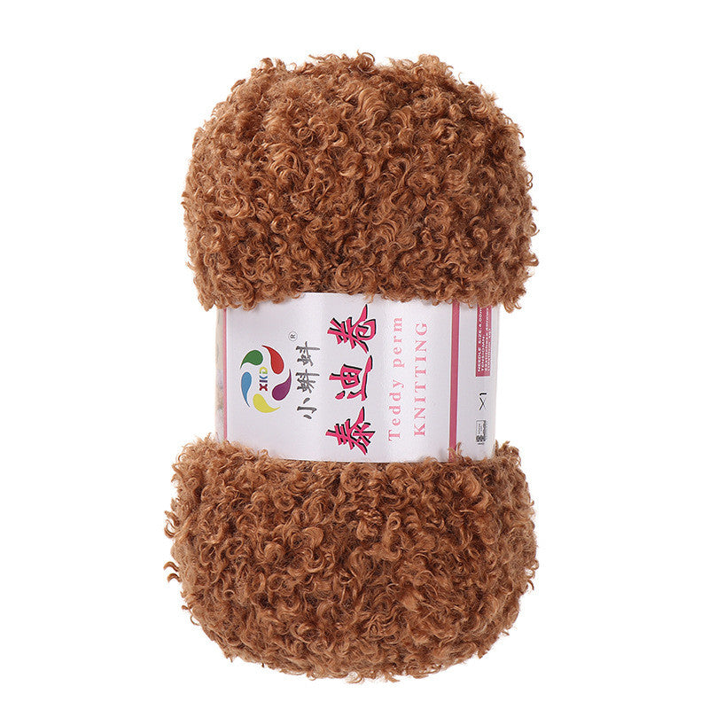 100g- Fluffy Teddy Perm Yarn | Teddy Curly Crochet Knitting Yarn for Scarves & Cute Amigurumi | Benang Kait | 泰迪卷毛线