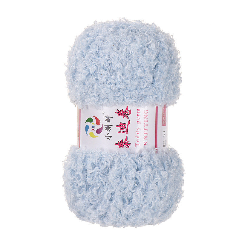 100g- Fluffy Teddy Perm Yarn | Teddy Curly Crochet Knitting Yarn for Scarves & Cute Amigurumi | Benang Kait | 泰迪卷毛线