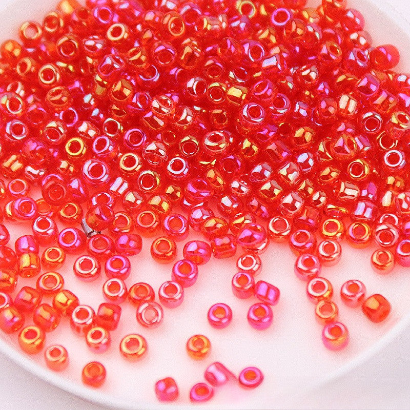 720pcs- Manik Baju | 2mm Glass Seed Beads | AB Transparent Imitation Beads | DIY Crafts & Jewelry Sewing Beads