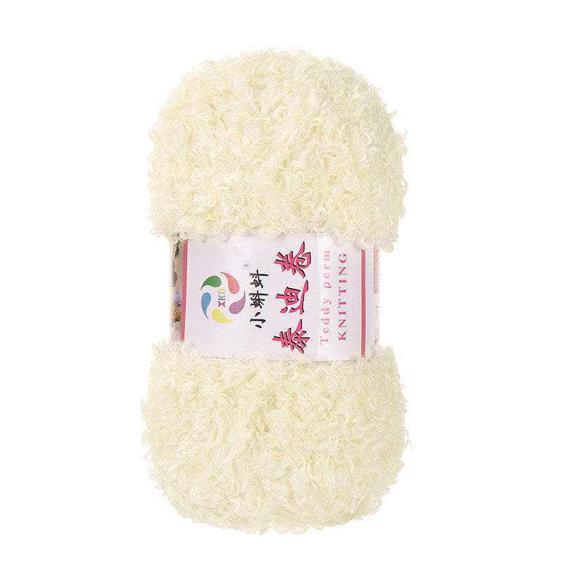 100g- Fluffy Teddy Perm Yarn | Teddy Curly Crochet Knitting Yarn for Scarves & Cute Amigurumi | Benang Kait | 泰迪卷毛线