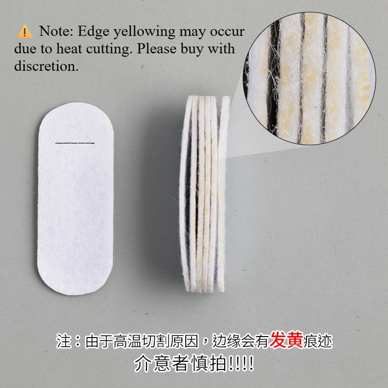 10pcs- DIY Hair Clip Base | Non-woven Fabric Pad | Hair Accessories | DIY Crochet & Sewing Accessory Base