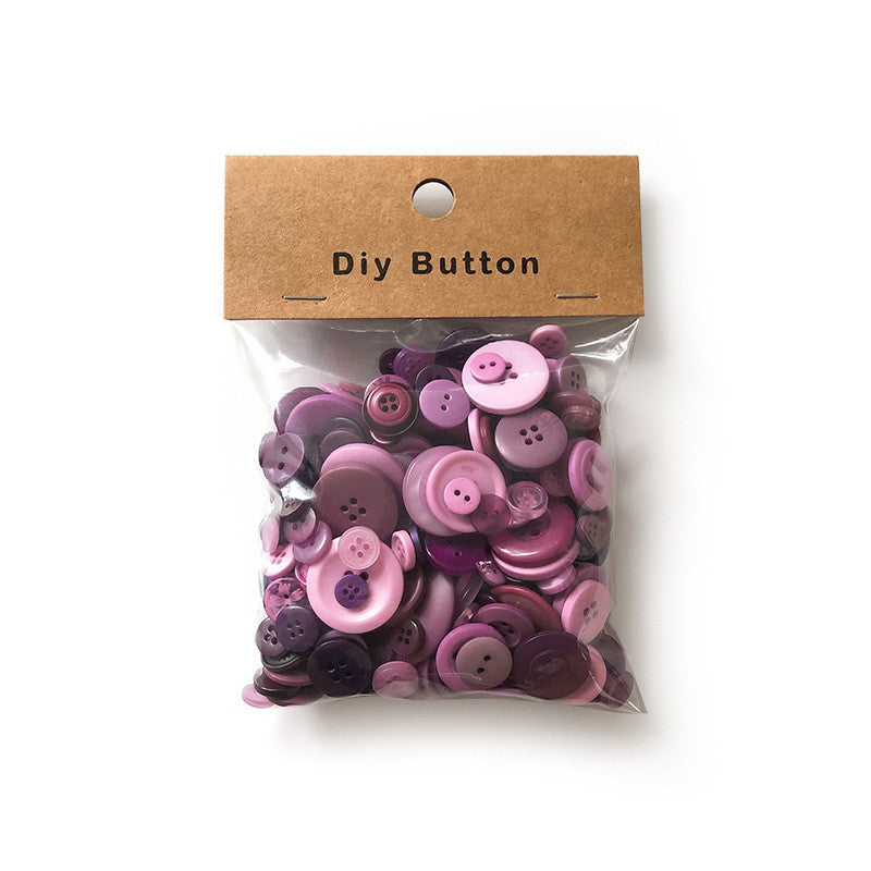 Colorful Resin Buttons Mix – Children’s DIY Craft Buttons for Handmade Projects | Butang Cantik Murah | Assorted Button
