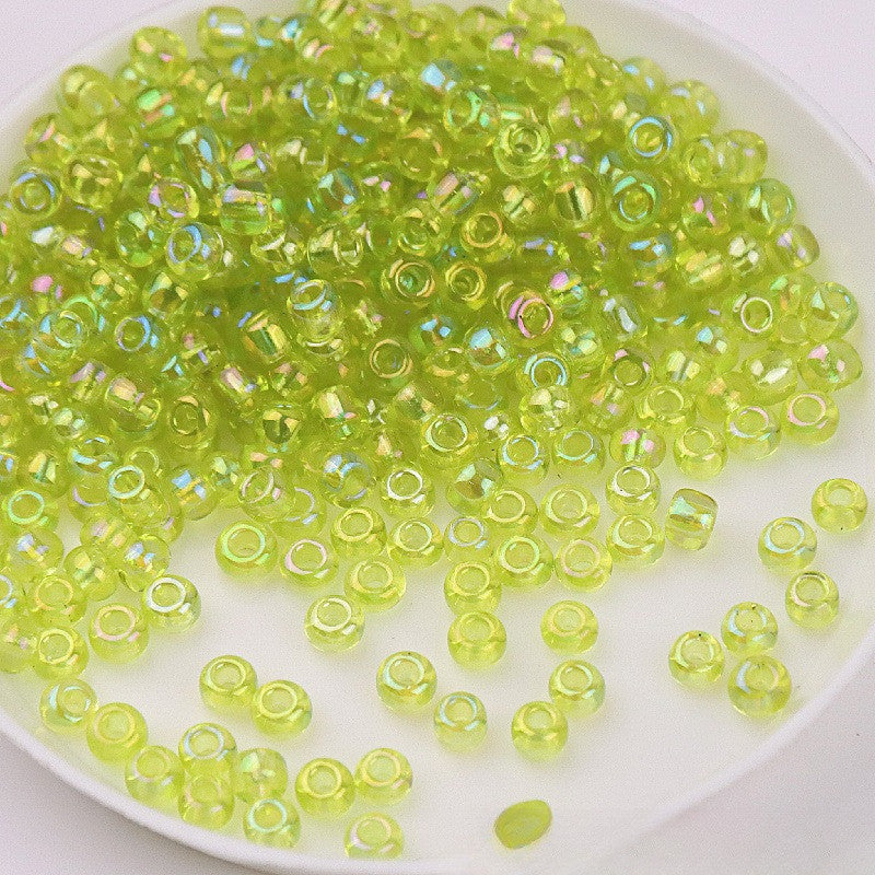 720pcs- Manik Baju | 2mm Glass Seed Beads | AB Transparent Imitation Beads | DIY Crafts & Jewelry Sewing Beads