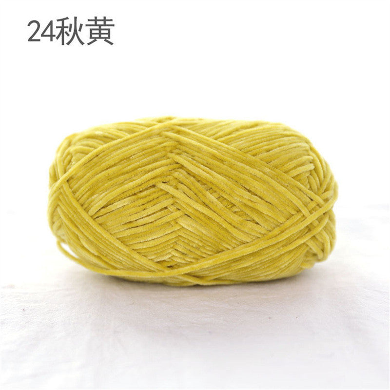 40g- Chenille Crochet Yarn 2mm | Crochet Knitting Yarn | Soft Velvet Yarn for Amigurumi Dolls 雪尼尔毛线