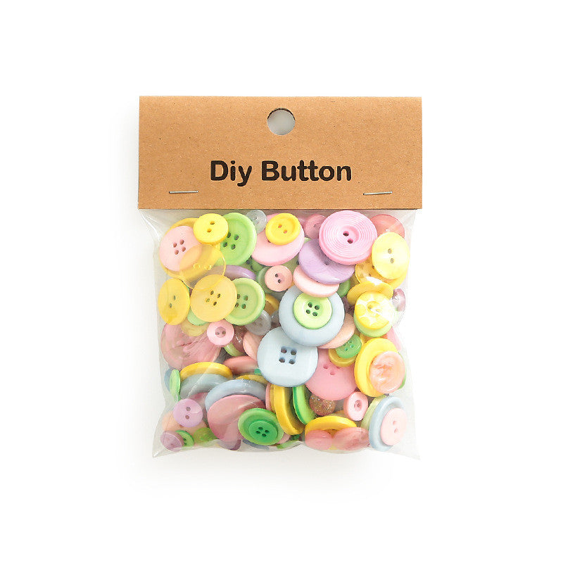 Colorful Resin Buttons Mix – Children’s DIY Craft Buttons for Handmade Projects | Butang Cantik Murah | Assorted Button