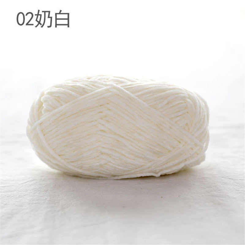 40g- Chenille Crochet Yarn 2mm | Crochet Knitting Yarn | Soft Velvet Yarn for Amigurumi Dolls 雪尼尔毛线