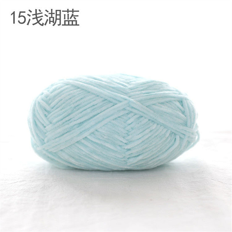 40g- Chenille Crochet Yarn 2mm | Crochet Knitting Yarn | Soft Velvet Yarn for Amigurumi Dolls 雪尼尔毛线