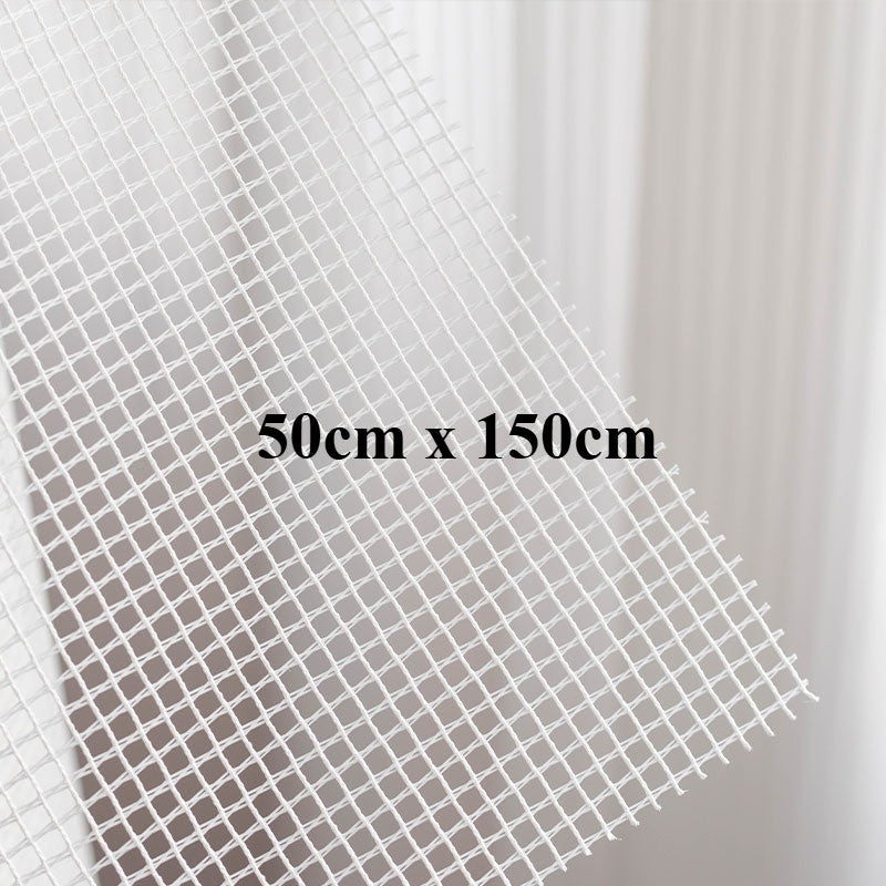 DIY Carpet Mesh Cloth / Blank Rug Hooking Mesh / Pom Pom Rug Canvas–Latch Hook Rug Yarn Canvas, Carpet Net毛球地毯专用网格布 段段绣