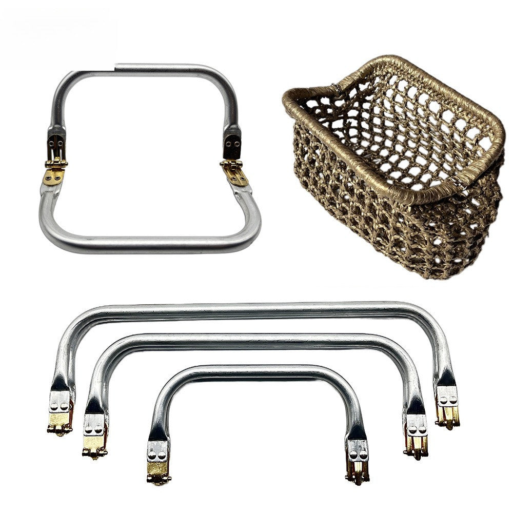 Aluminum Purse Frame Clasp – Metal Purse Closure for DIY Woven Bags & Handbags | Bag Accessories | Kiss lock for Bag