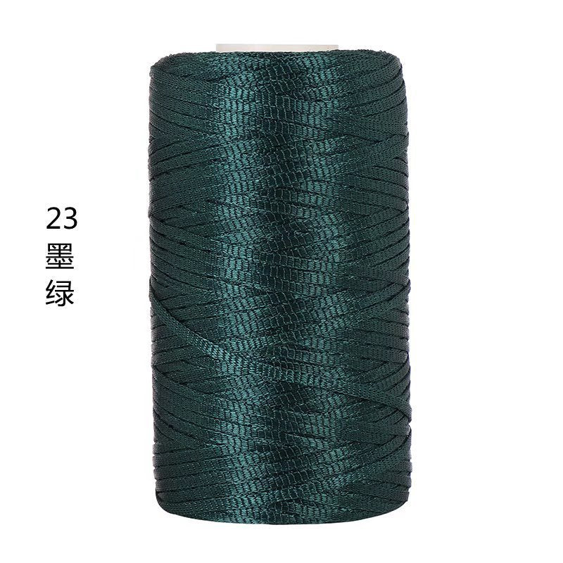 100g- Flat Ribbon Yarn 3mm | Tape Yarn | Benang Kait Nylon Riben Yarn