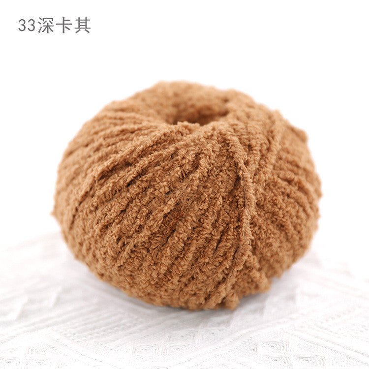 3ply Polyester Fluffy Yarn | Benang Kait | Soft Thin yarn | Crochet Knitting Yarn | 小可爱 萌小爱短绒绒线