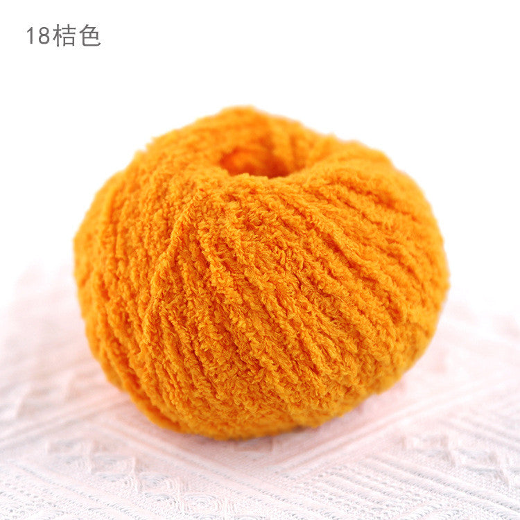 3ply Polyester Fluffy Yarn | Benang Kait | Soft Thin yarn | Crochet Knitting Yarn | 小可爱 萌小爱短绒绒线