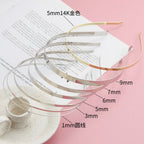 5pcs- Stainless Steel Headband Base | DIY Crochet Hair Accessory Material | Hairband Frame | Sepit Cekak Rambut Besi