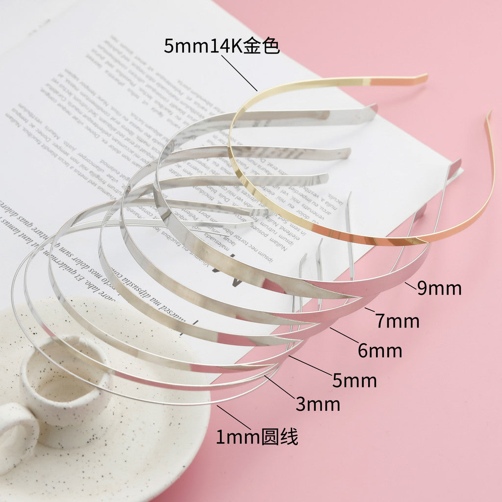 5pcs- Stainless Steel Headband Base | DIY Crochet Hair Accessory Material | Hairband Frame | Sepit Cekak Rambut Besi