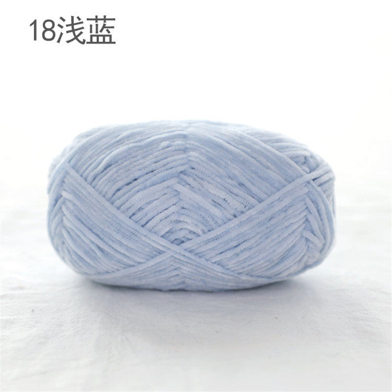 40g- Chenille Crochet Yarn 2mm | Crochet Knitting Yarn | Soft Velvet Yarn for Amigurumi Dolls 雪尼尔毛线