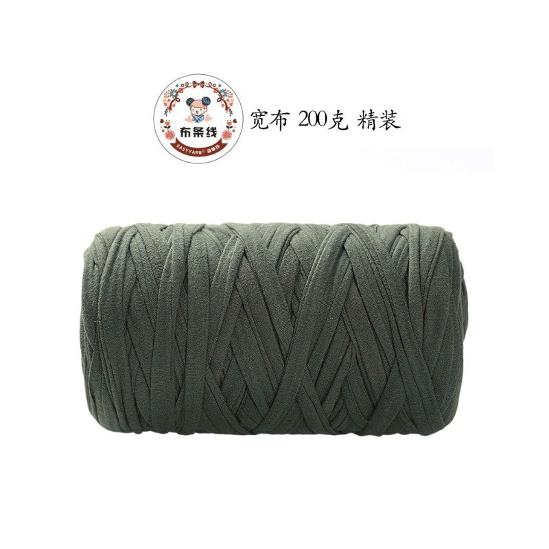 200g Premium T-Shirt Yarn | Flat Yarn | Crochet Knitting Yarn | Benang Kait T Shirt | Elastic Fabric Cloth Yarn