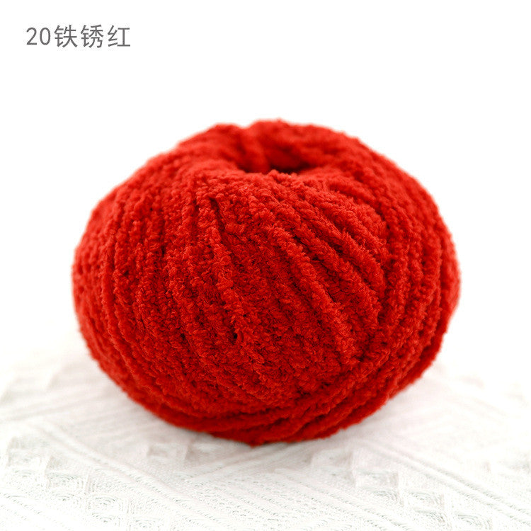 3ply Polyester Fluffy Yarn | Benang Kait | Soft Thin yarn | Crochet Knitting Yarn | 小可爱 萌小爱短绒绒线