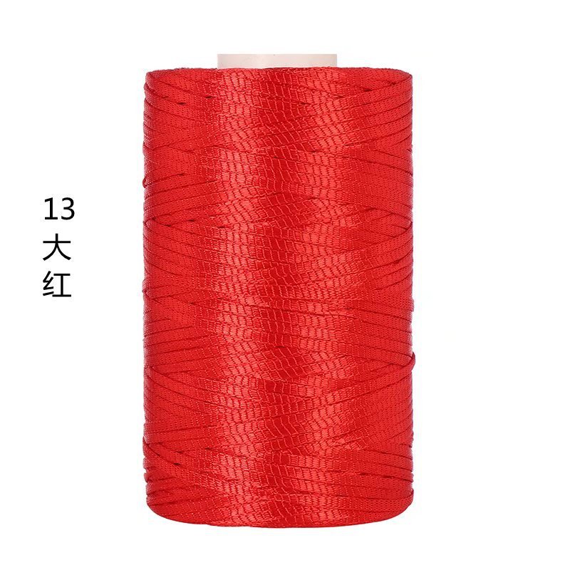 100g- Flat Ribbon Yarn 3mm | Tape Yarn | Benang Kait Nylon Riben Yarn