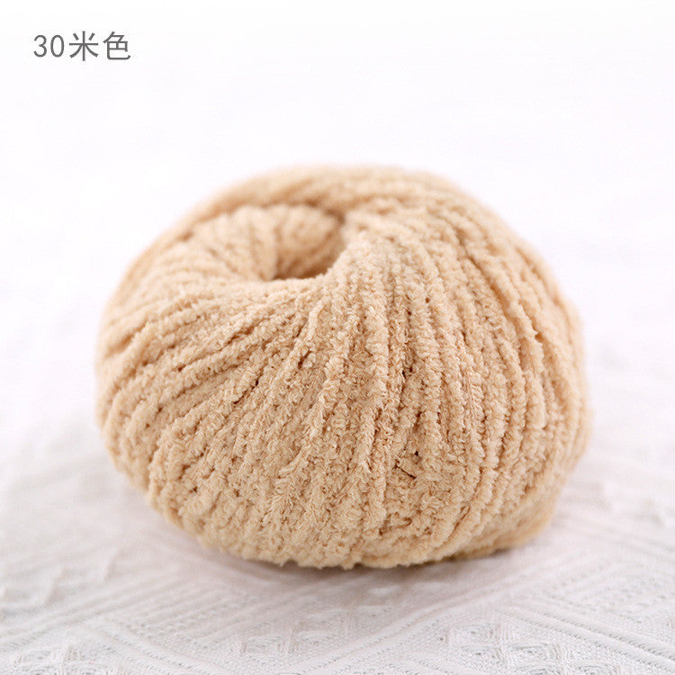 3ply Polyester Fluffy Yarn | Benang Kait | Soft Thin yarn | Crochet Knitting Yarn | 小可爱 萌小爱短绒绒线
