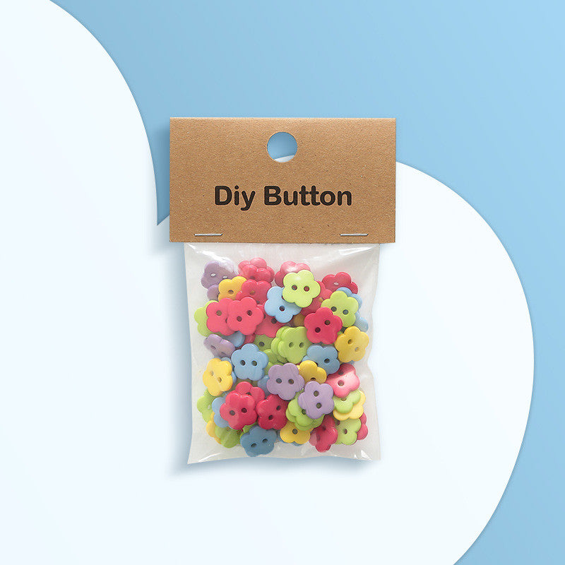 Colorful Resin Buttons Mix – Children’s DIY Craft Buttons for Handmade Projects | Butang Cantik Murah | Assorted Button